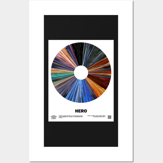 minimal_Hero Warp Barcode Movie Wall Art by silver-light